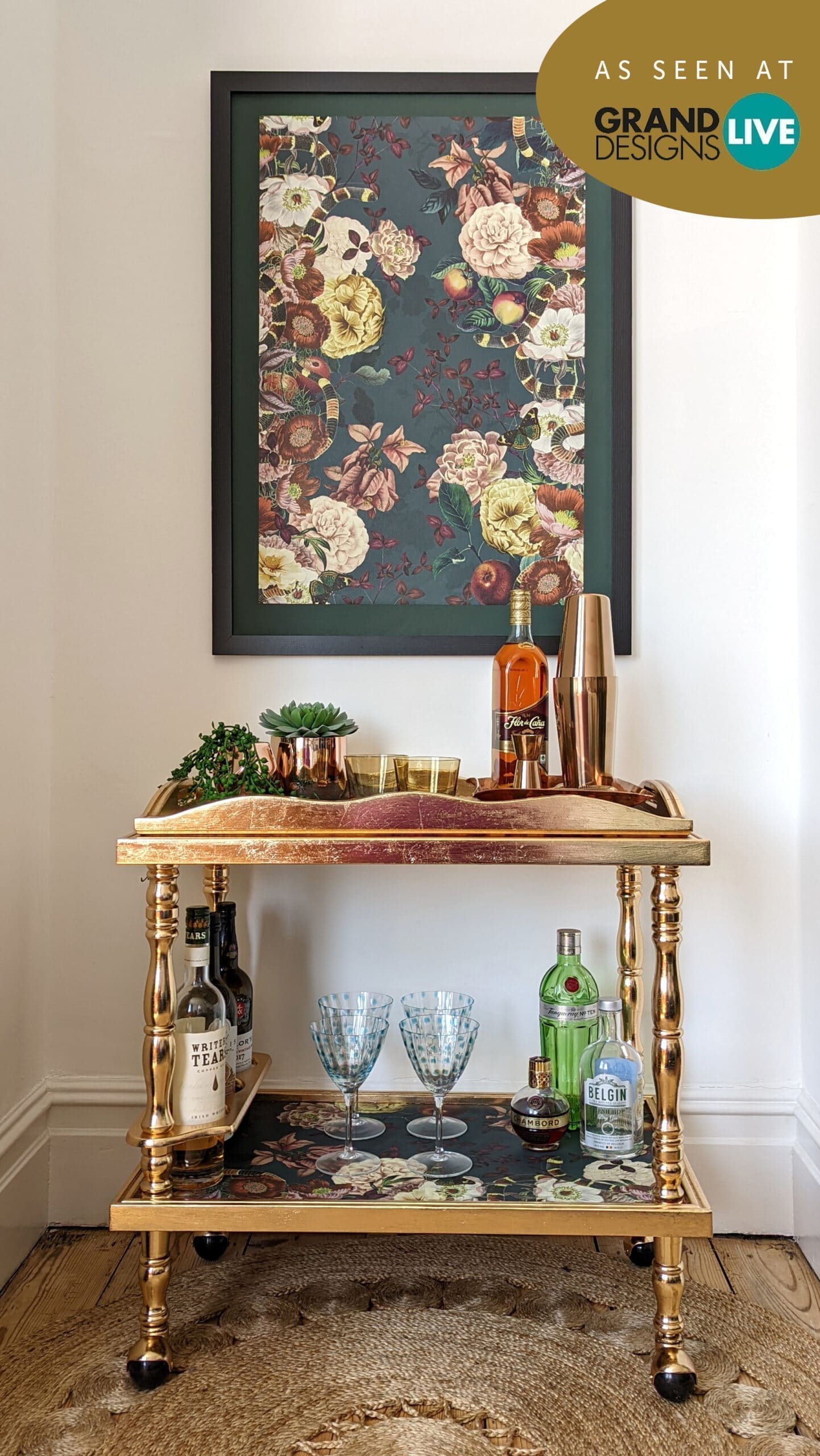 Eve Gold Drinks Trolley