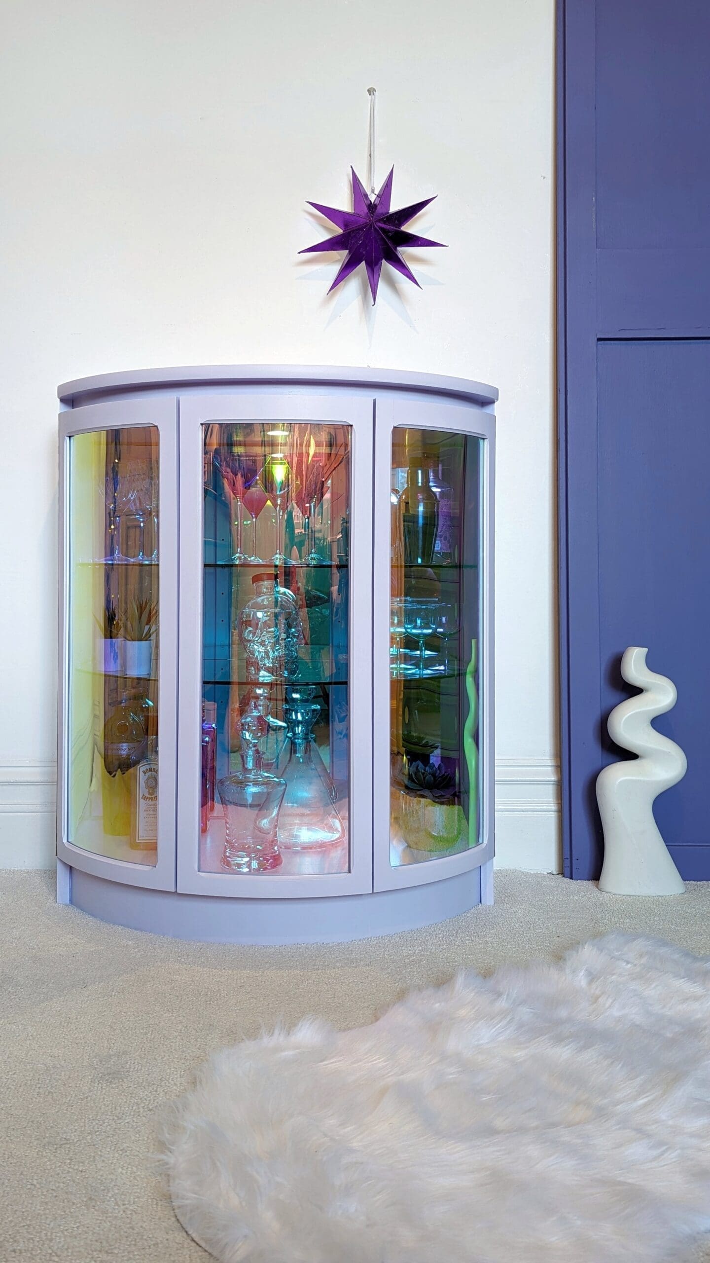 Lilac drinks cabinet