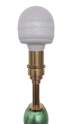 Magnetically attached rechargeable bulb for cordless green table lamp