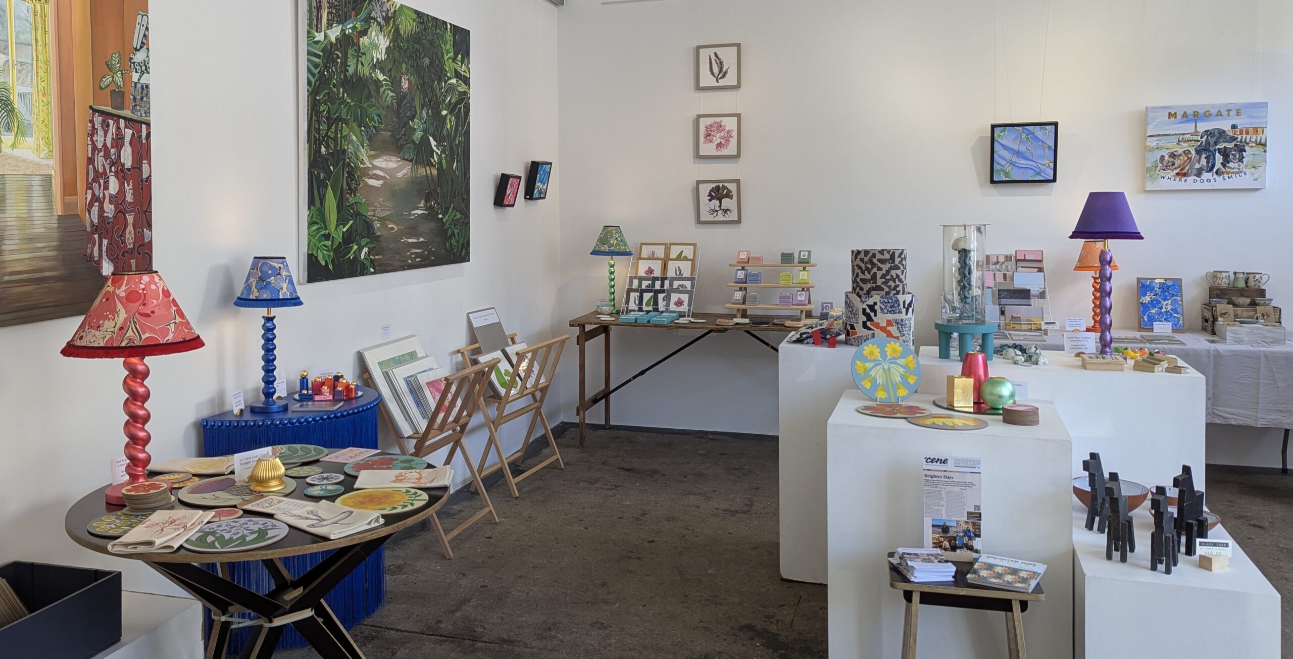 pop up shop at Pie Factory gallery in Margate