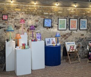Webb & Gray display at Brighter Days craft fair at Pie Factory gallery