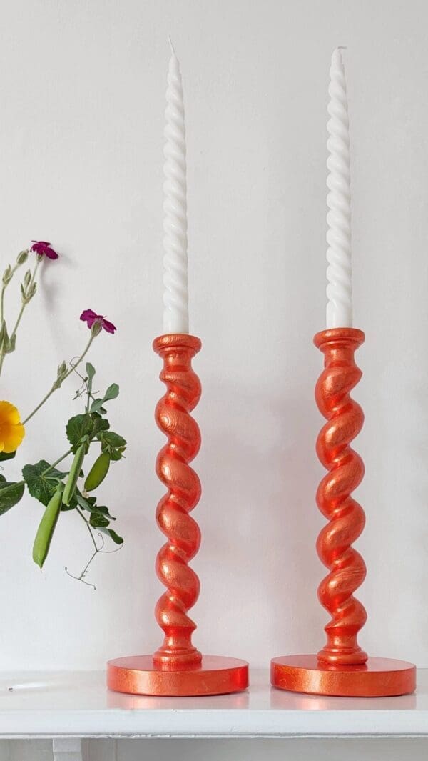 Orange candlesticks