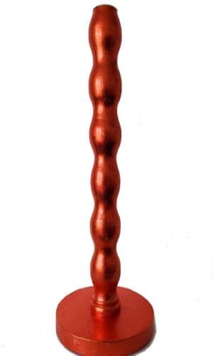 orange wavy candlestick cutout